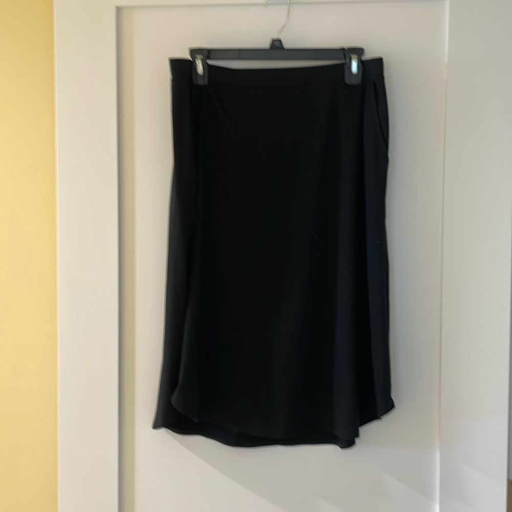 Eileen Fisher Black Cotton Skirt